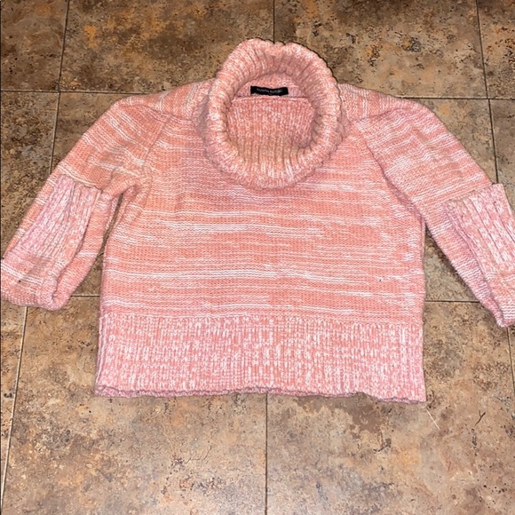 Banana Republic salmon, pink xsmall thick sweater turtleneck - Picture 2 of 5